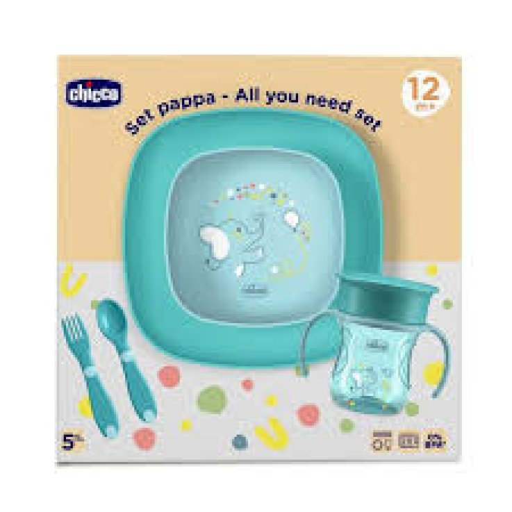 CHICCO SET PAPPA 12M+ AZZURRO