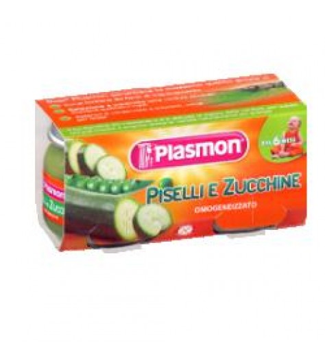 PLASMON OMOGENEIZZATO PISELLI ZUCCHINE 80 G X 2 PEZZI