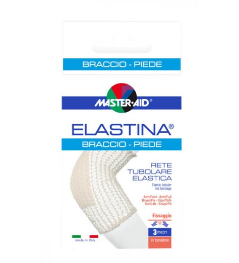 RETE TUBOLARE ELASTICA IPOALLERGENICA MASTER-AID ELASTINA BR ACCIO/PIEDE 3 MT IN TENSIONE CALIBRO 4 CM