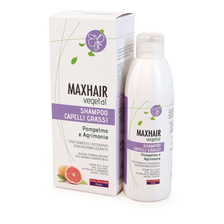 MAX HAIR VEGETAL SHAMPOO CAPELLI GRASSI 200 ML