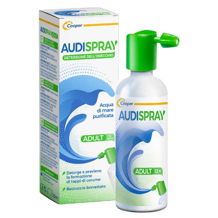 AUDISPRAY ADULT SOLUZIONE DI ACQUA DI MARE IPERTONICA SPRAY SENZA GAS IGIENE ORECCHIO 50ML