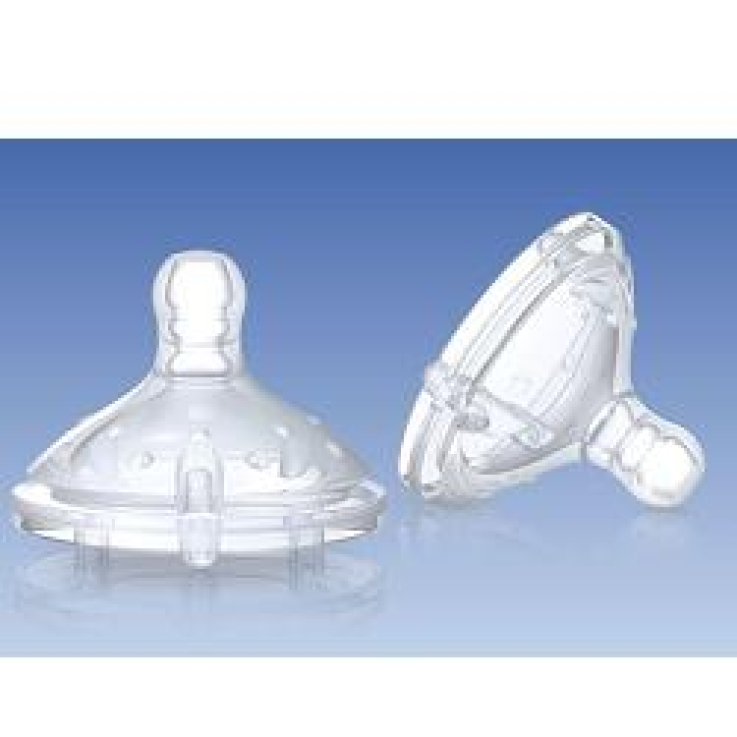 NUBY NT TETTARELLA IN SILICONE FLUSSO 1 2 3 2 PEZZI
