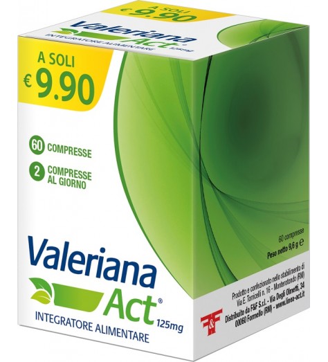 VALERIANA ACT 125 MG 60 COMPRESSE DA 125 MG