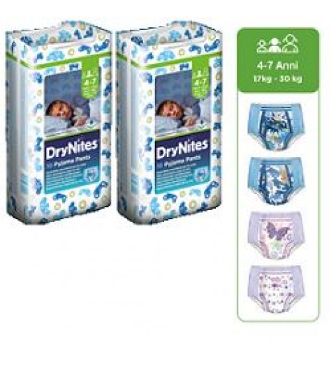 HUGGIES DRYNITES BOY 4/7AN 10P