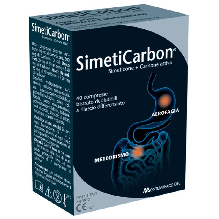 SIMETICARBON 40 COMPRESSE