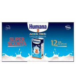 HUMANA 3 JUNIOR DRINK 470 ML 12 PEZZI