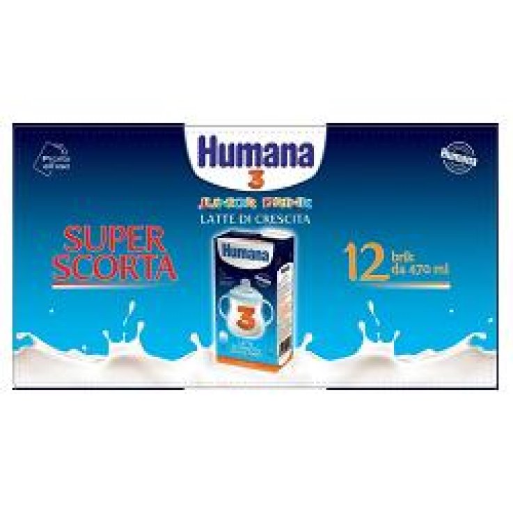 HUMANA 3 JUNIOR DRINK 470 ML 12 PEZZI