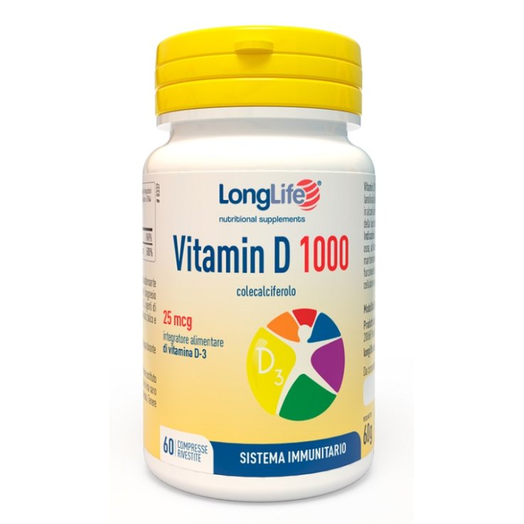 VIT D3 1000UI 60CPR LONGLIFE