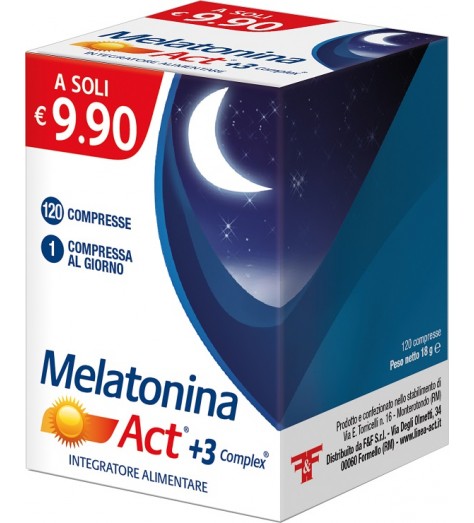 MELATONINA ACT+3 COMPLEX120CPR