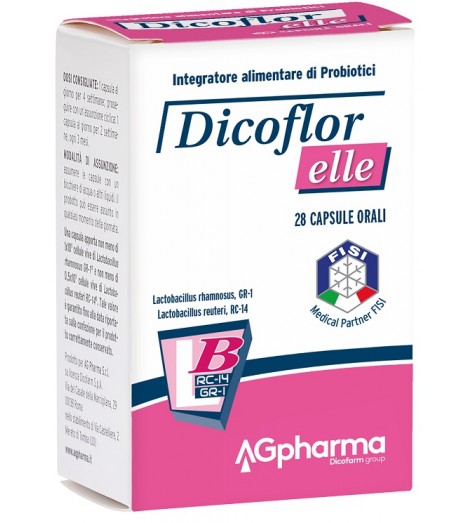 DICOFLOR ELLE 28 CAPSULE INTEGRATORE ALIMENTARE PER IL RIEQU ILIBRIO DELLA FLORA BATTERICA VAGINALE