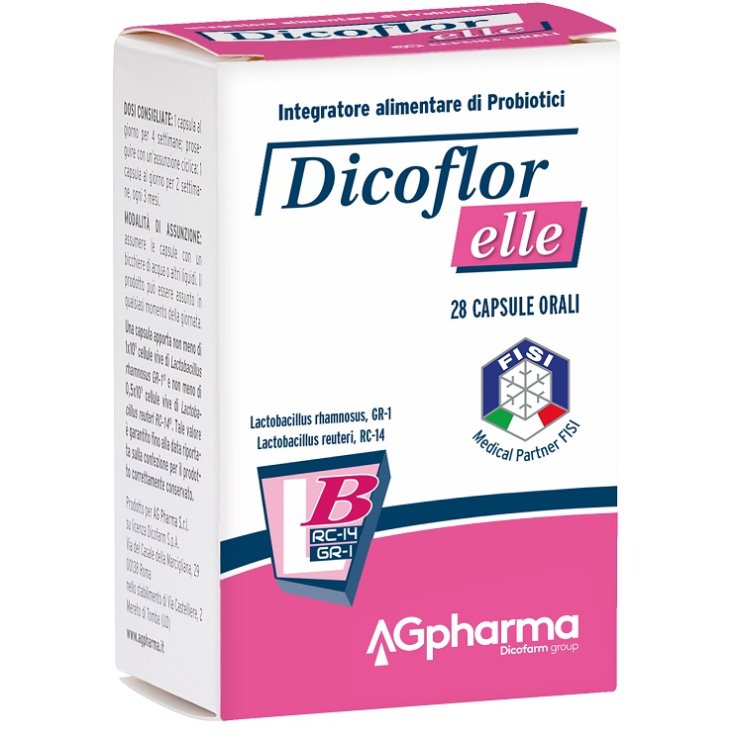 DICOFLOR ELLE 28 CAPSULE INTEGRATORE ALIMENTARE PER IL RIEQU ILIBRIO DELLA FLORA BATTERICA VAGINALE