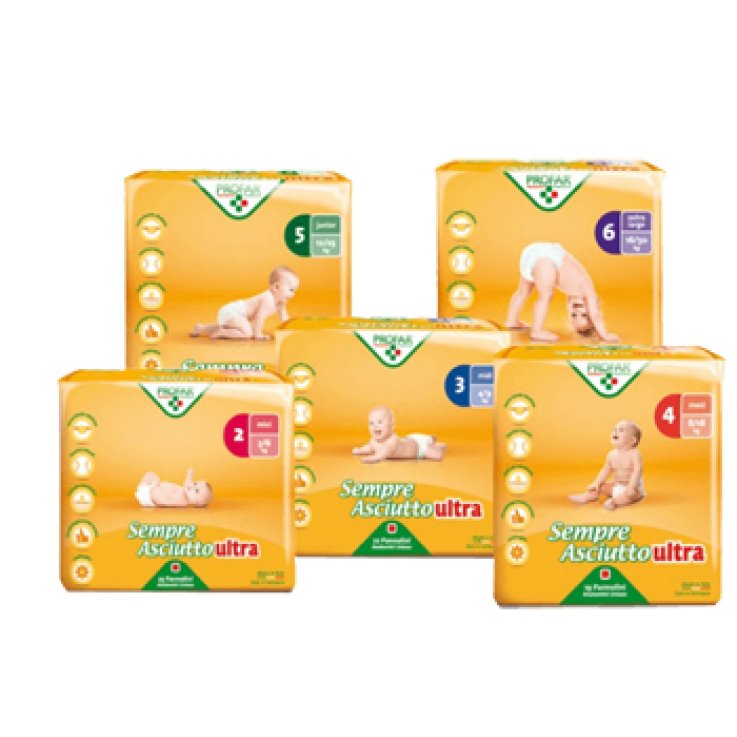 SEMPRE ASCIUTTO ULTRA EXTRA LARGE TAGLIA 6 16/30KG 15 PEZZIPROFAR