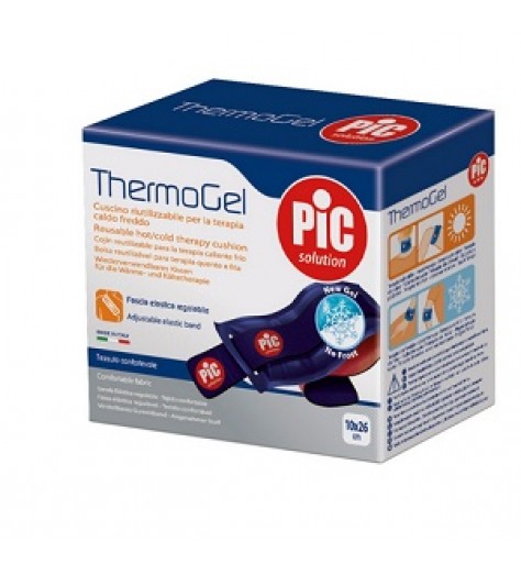 THERMOGEL CUSCINO TERAPIA CALDO FREDDO 10X26 CM CON FASCIA E LASTICA