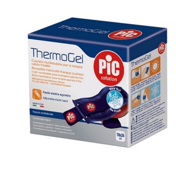 THERMOGEL CUSCINO TERAPIA CALDO FREDDO 10X26 CM CON FASCIA E LASTICA