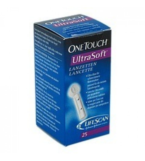 LANCETTE PUNGIDITO ONETOUCH ULTRASOFT 25 PEZZI