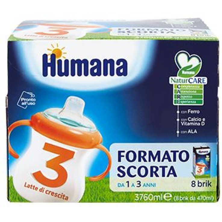 HUMANA 3 JUNIOR DRINK 470 ML 12 PEZZI