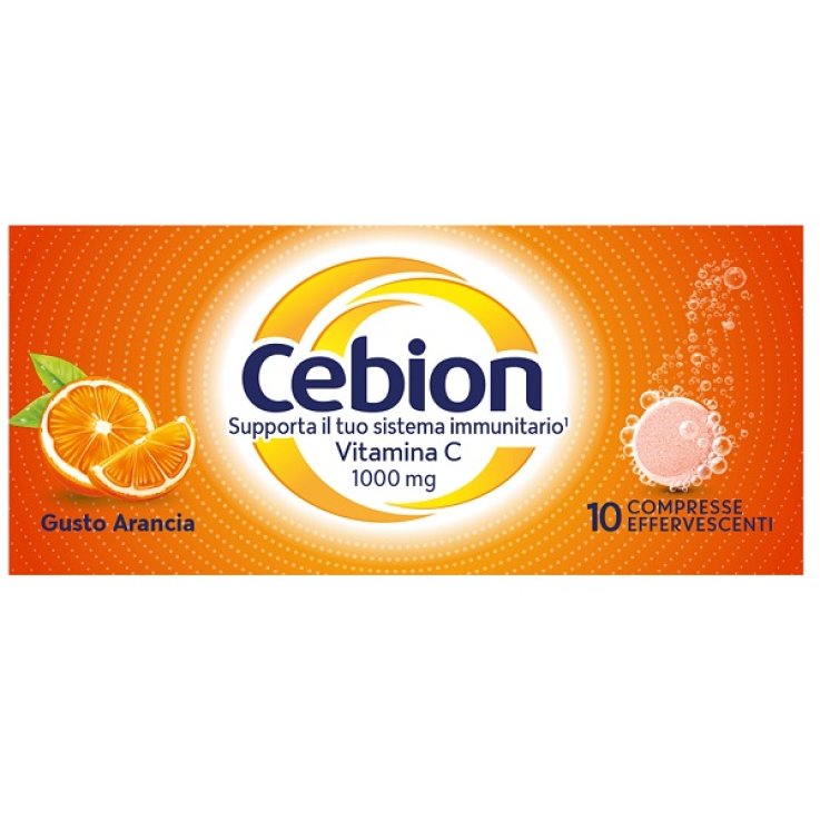 CEBION EFFERVESCENTI VITAMINA C ARANCIA 10 COMPRESSE