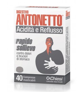 DIGESTIVO ANTONETTO ACIDITA' E REFLUSSO 40 COMPRESSE MASTICA BILI