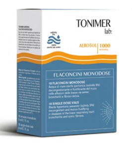 TONIMER LAB HYPERTONIC AEROSOL MONODOSE 18 FLACONI 3 ML