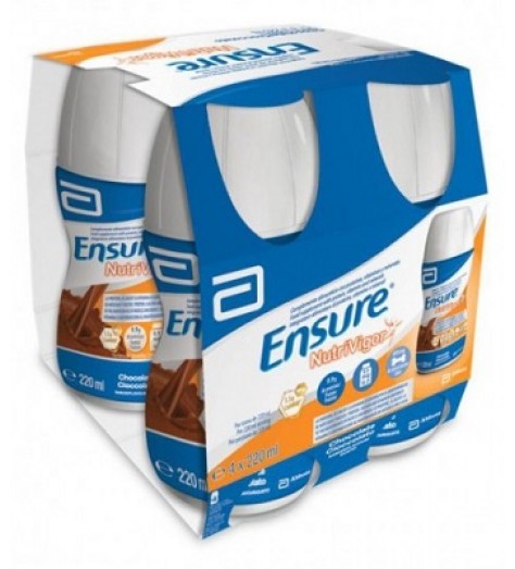 ENSURE NUTRIVIGOR CIOCCOLATO 4 BOTTIGLIE DA 220 ML