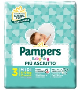 PAMPERS BABY DRY DOWNCOUNT MID