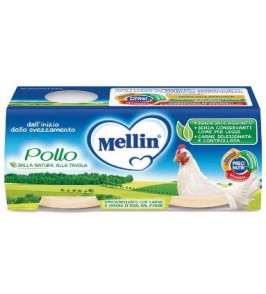 MELLIN OMOGENEIZZATO POLLO 2X120 G