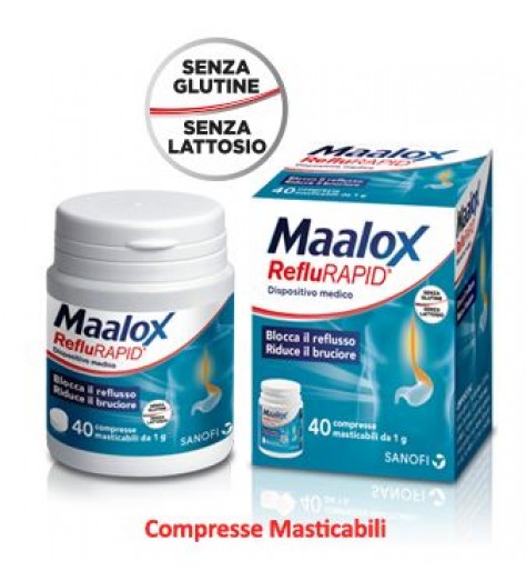 MAALOX REFLURAPID 40 COMPRESSE MASTICABILI