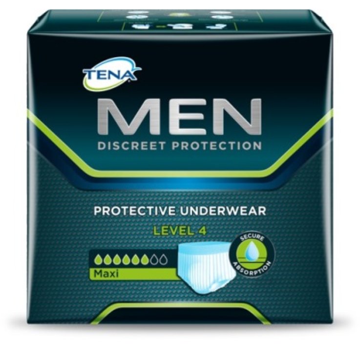MUTANDINA ASSORBENTE MASCHILE TENA MEN LIVELLO 4 TAGLIA LARG E 10 PEZZI