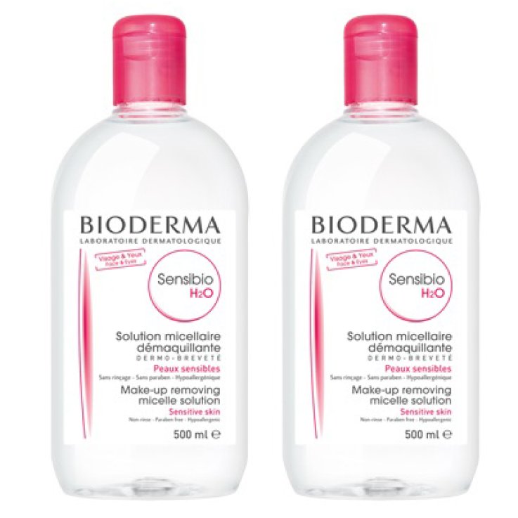 SENSIBIO H2O SOLUZIONE MICELLARE DETERTEGENTE 500ML + STRUCC ANTE PELLE SENSIBILE 500 ML