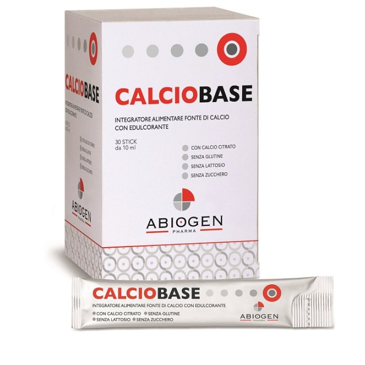 CALCIOBASE 30 STICK DA 10 ML SENZA ZUCCHERI AGGIUNTI SENZA G LUTINE E SENZA LATTOSIO