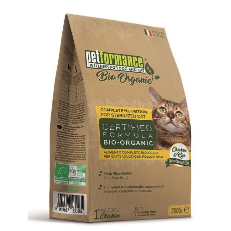 PETFORMANCE BIO CROCCHETTE STERILIZZATI POLLO E RISO GATTO 7 00 G