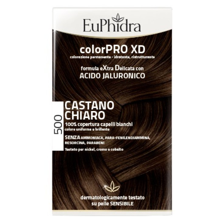 EUPHIDRA COLORPRO XD 500 CAST CHIARO GEL COLORANTE CAPELLI I N FLACONE + ATTIVANTE + BALSAMO + GUANTI