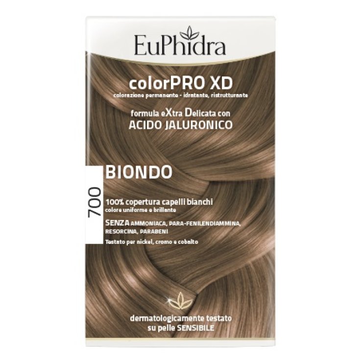 EUPHIDRA COLORPRO XD 700 BIONDO GEL COLORANTE CAPELLI IN FLA CONE + ATTIVANTE + BALSAMO + GUANTI