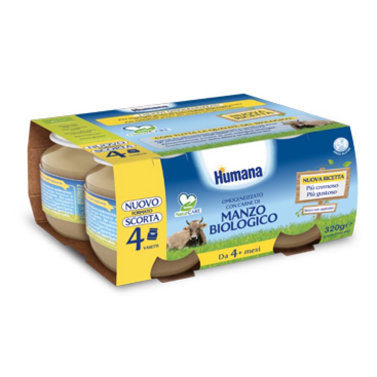 HUMANA OMOGENEIZZATO DI MANZO BIO 4 X 80 G