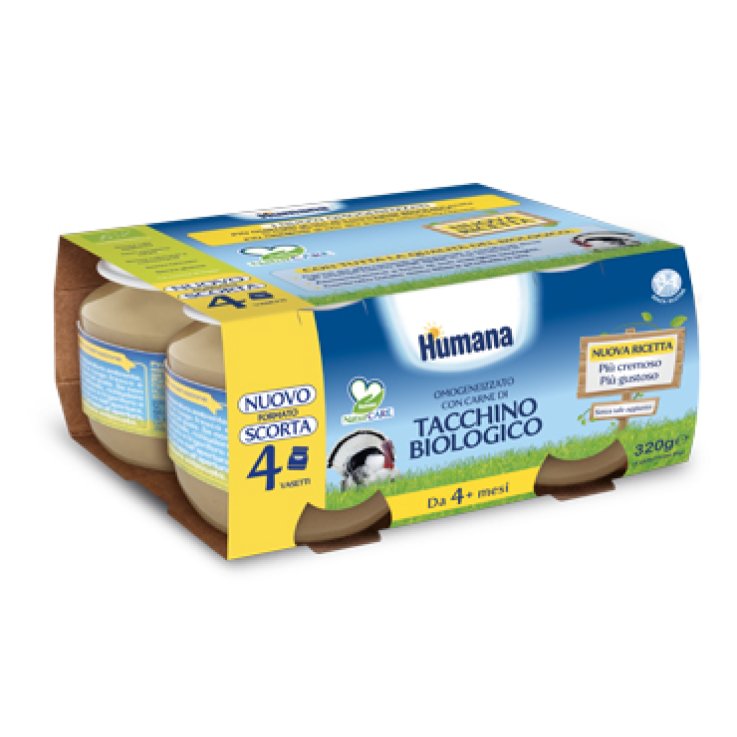 HUMANA OMOGENEIZZATO DI TACCHINO BIO 4 X 80 G