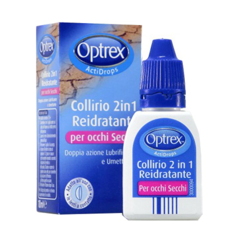 GOCCE OCULARI OPTREX ACTIDROPS 2IN1 REIDRATANTE OCCHI STANCH I 1 PEZZO