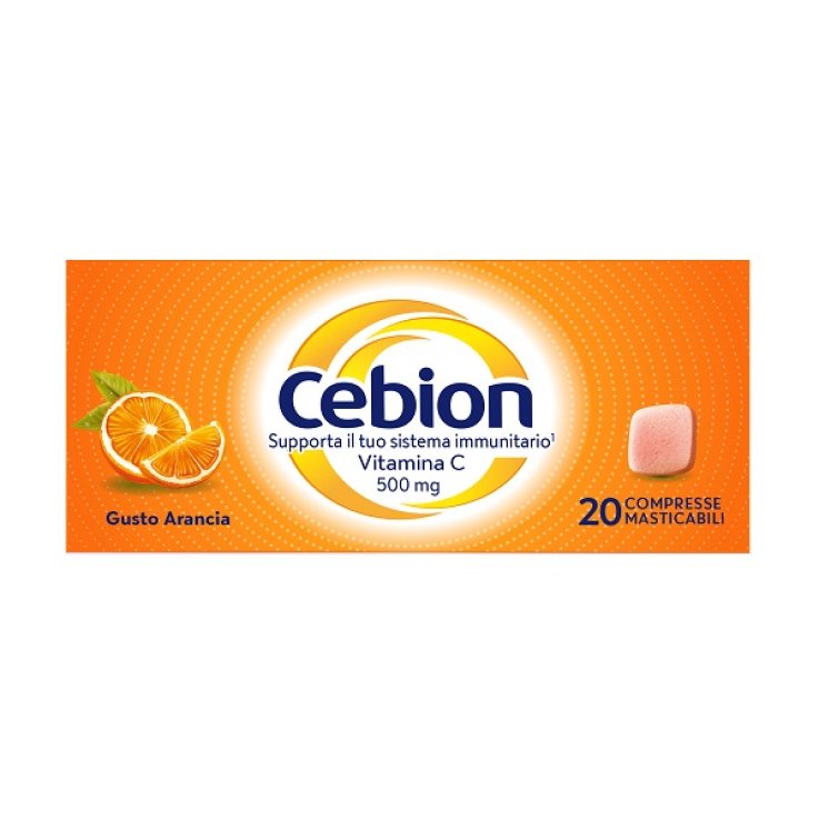 CEBION MASTICABILE ARANCIA VITAMINA C 500 MG 20 COMPRESSE