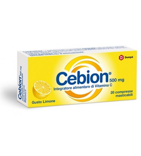 CEBION MASTICABILE LIMONE VITAMINA C 500 MG 20 COMPRESSE