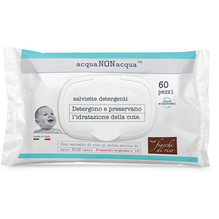 FIOCCHI DI RISO ACQUA NON ACQUA SALVIETTE DETERGENTI 60 PEZZ I