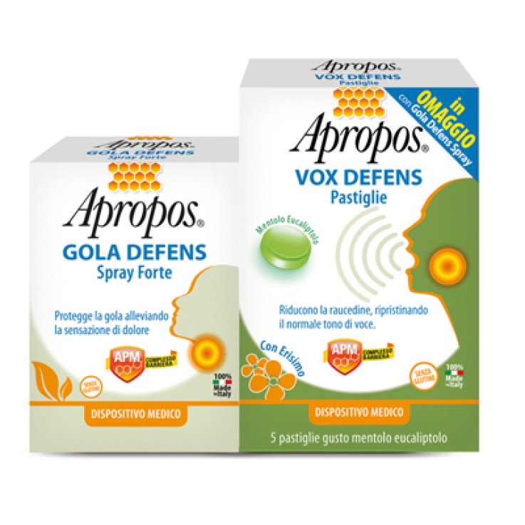 APROPOS GOLA DEFENS SPRAY FORTE + VOX DEFENS PASTIGLIE