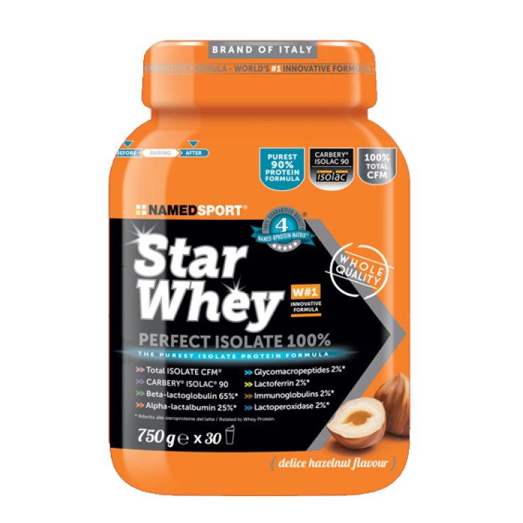 STAR WHEY PERFECT ISOLATE 100% DELICE HAZELNUT 750 G