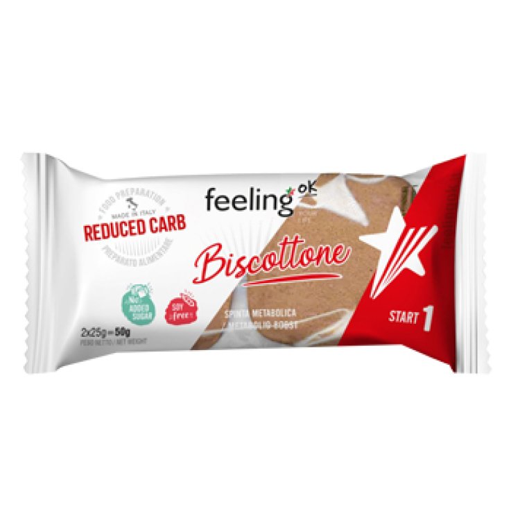 FEELING OK BISCOTTONE ALL'ARANCIA START 50 G