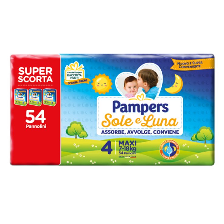 PAMPERS SOLE&LUNA TRIO MAXI 54 PEZZI