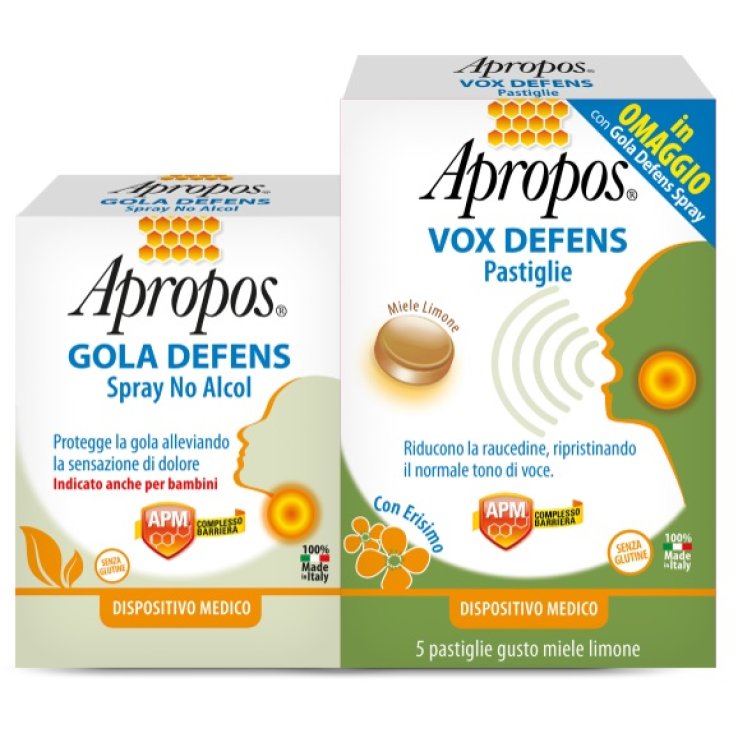 APROPOS GOLA DEFENS SPRAY NO ALCOL + VOX DEFENS PASTIGLIE