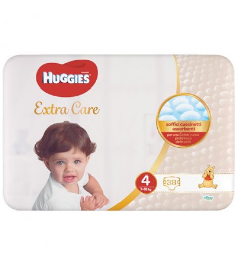 HUGGIES EXTRA CARE GR 4 38PZ