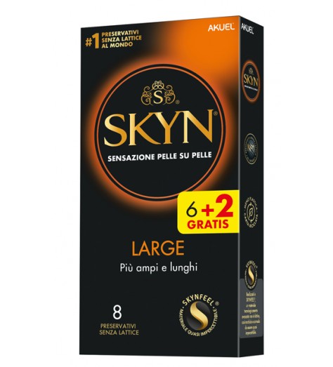 AKUEL SKYN LARGE PIU AMPI/LUNGHI 6 PEZZI + 2 OMAGGIO