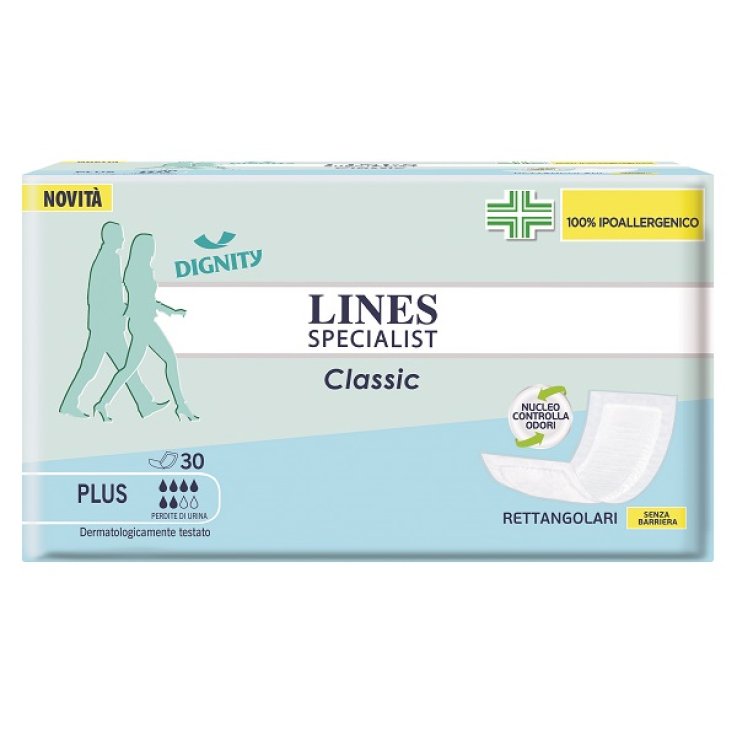 PANNOLONE LINES SPECIALIST CLASSIC RETTANGOLARE SENZA BARRIE RA CONTROL 30 PEZZI