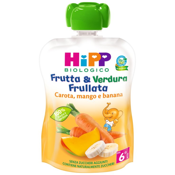 HIPP FRUT&VERD CAR/MAN/BAN 90G