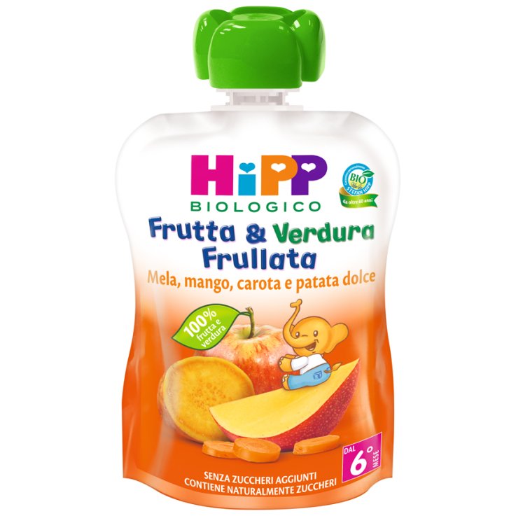 HIPP BIO FRUT&VERD MEL/MAN/CAR 90G