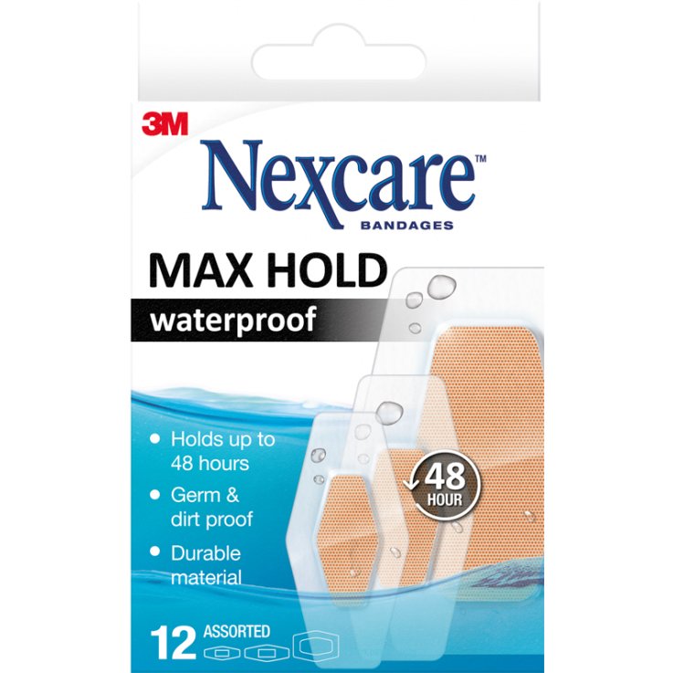 NEXCARE CER MAXHOLD WATERPROOF 12PZ